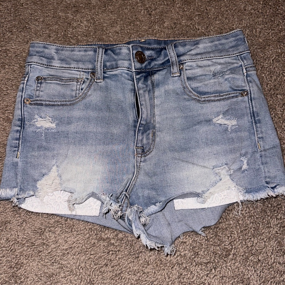 American Eagle Light Wash Shorts